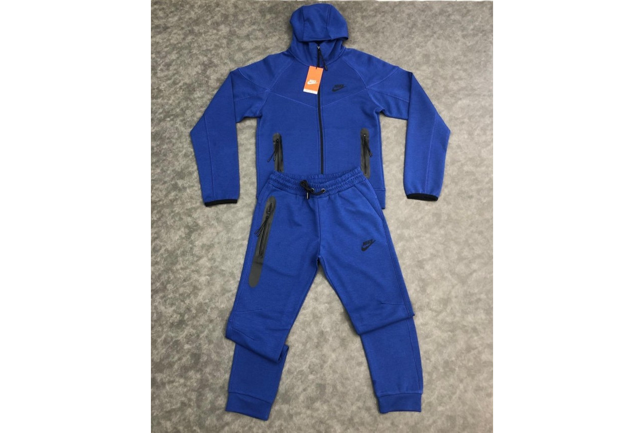 8343 Детски екип Tech Fleece син